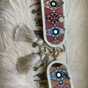 Free People Tapestry Belt with coin details The Tailored Sportsman Tapestry Belt - Franklin Saddlery main image 4